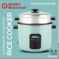 ELECTRIC RICE COOKER OSAKA NATIONAL OR ZEZONIC  1.8 & 2.8 LITERS ( NEW COLOR MODEL ). 