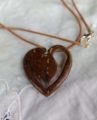 Coconut shell pendent. 