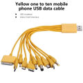NNBILI 10 in 1 Multi-Function USB Phone Charging Cable Multi-head Charging Cord For   Phone Charger Universal Cable. 