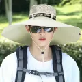 Summer Large Sun Hat Men Women Breathable Fishing Caps Sun UV Protection Mesh Fisherman Hat Hiking Outdoor Beach Cap. 