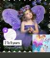 Girls Butterfly Fairy Angel Wing, Wand And Hairband Baby Kid Birthday Party. 
