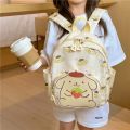 28x24CM Kawaii Sanrio Hello Kitty Cinnamoroll My Melody Kuromi Students Schoolbag Boys Girls Anime Kawaii Cartoon School Bag. 