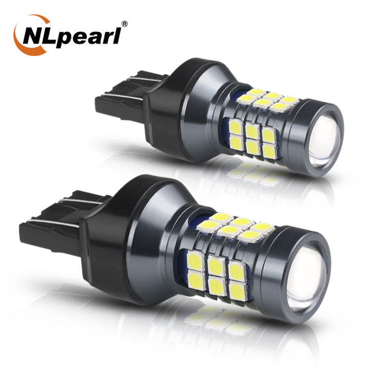 NLpearl%202x%20T20%20LED%207440%20WY21W%20W21W%20Led%20Bulbs%207443%20W21/5W%20Led%20T20%20Super%20Bright%203030SMD%20Backup%20Reversing%20Light%20for%20Car%20Signal%20Lamp%20-%20Image%202