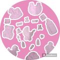 Baby basket decoration accessories pink colour 12 pic. 