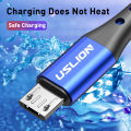 USLION Micro USB Cable Fast Charging For Samsung Xiaomi Android Redmi Note 5 Pro Data Cable Mobile Phone Charger Wire Cord Blue. 