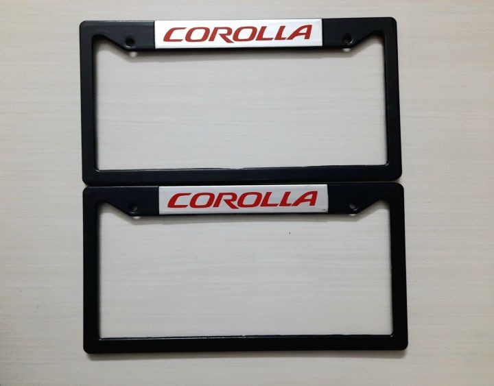 COROLLA-Car Number Plate Frame, Car License plate- (2PC/SET)