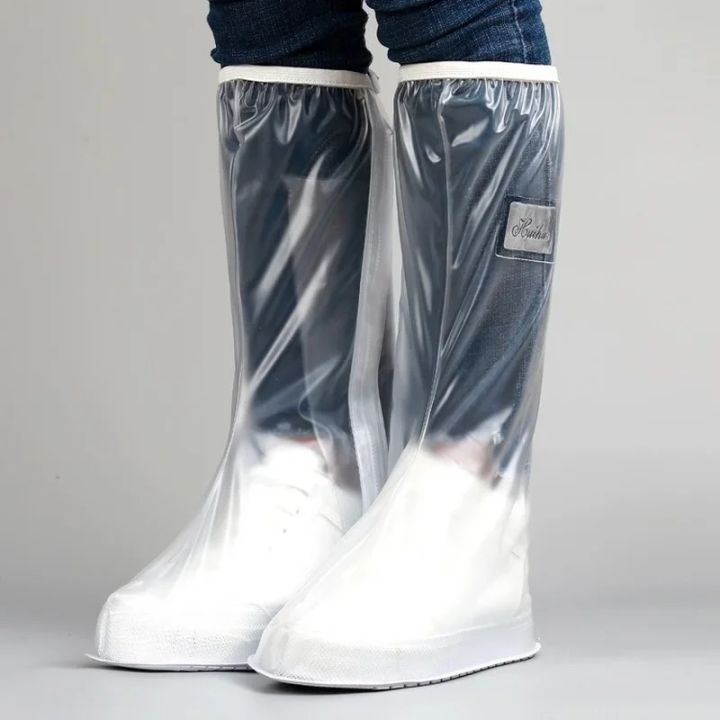 Men's and Women's High Tube Shoe Cover with Pressed Rain Waterproof Edge and Thickened Sole Wear Resistant Quality Dirtproof