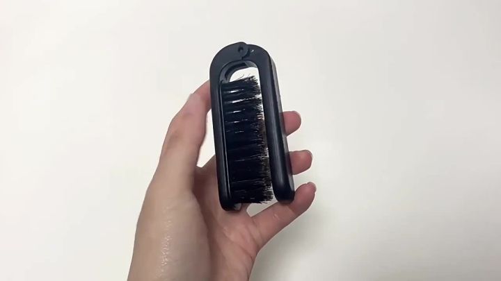 1PCS Soft Boar Bristle Beard Brush Hairdressing Hair Styling Comb For Beard Men's Shaving Brush Fold Beard And Mustache Brush