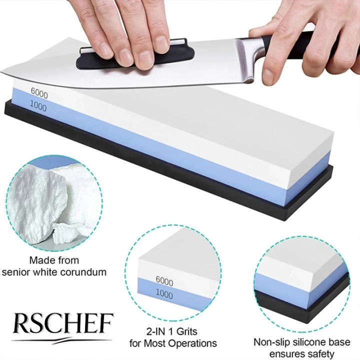 Whetstone Sharpening Stones Professional Knife Sharpener Grinding Stone Water Stone Kitchen Tool 1000 3000 6000grit Double-sided