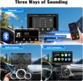 9 inch Portable Wireless Carplay Android Auto Screen for Car, Car Stereo Radio with HD Touch Screen, Car Play, Bluetooth, AUX, EQ, Siri, Voice Control, Multimedia Player. 