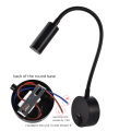 3W Wall Lamp Sconces Bedside Working Study Reading Book Wall Night Light Fixtures Gooesneck Adjust Spot LED White Black Silver. 