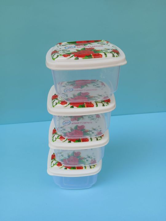 storage container/ food box /5  piece plastic container set