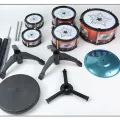 Children's Jazz Drum Set 3 drums/5 small stools Drum Stick Set Children's Music Development Intelligence Education Toy Gifts. 