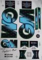 3D 2024 GM Mana  Latest Edition  Black  Professional Players Edition For  Cricket Bat  Stickers Latest 3D Cricket Bat Stickers Edition 2024. 