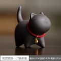 Creative Kitten modeling Ceramic Kung Fu Accessories Purple Clay Tea Set for Pets Cute Cat Raise Tea Fun Home Tea Art Ornaments. 