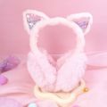 Fuzzy Ear Muffs for Kids Girls Winter Cozy Warm Earmuffs Cold Weather Ear Warmer Accessory.