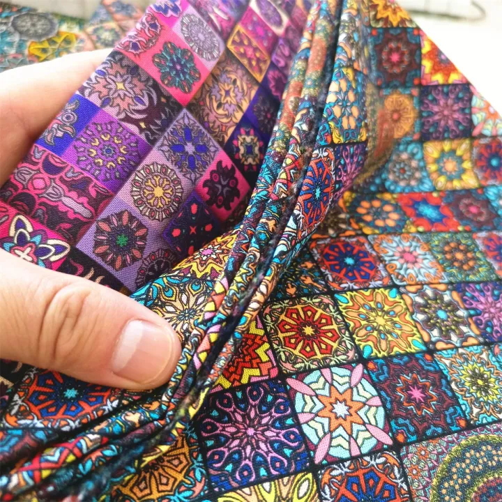 1pc%2050*145cm/19.7*57in%20Sewing%20Fabric%20Bohemian%20Style%20Mandala%20100%25%20Cotton%20Printed%20Boho%20Clothes%20DIY%20Doll%20Dresses%20Handmade%20Patchwork%20-%20Image%202
