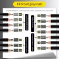 14Pcs Professional Sketch Pencil Set HB 2H 4H B 2B 3B 4B 5B 6B 7B 8B 10B 12B 14B Graphite Art Hand-Painted Pen School Stationery. 