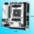 JGINYUE AMD AM4 ITX Motherboard Supports Ryzen R3 R5 R7 R9 1/2/3/4/5 Series CPU DDR4 RAM Desktop PC PCI-E 3.0 B350i PLUS ARGB. 