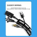 2M/1M Flexible Spiral Cable Wire Protector Cable Organizer Computer Cord Protective Tube Clip Organizer Management Tools 16/10mm.