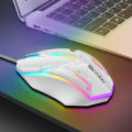 SKYLION F1 Wired 3 Keys Mouse Colorful Lighting Gaming and Office For Microsoft Windows and Apple IOS System. 