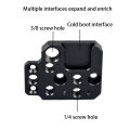 Expansion Adapter Board with 1/4 3/8 Threaded Holes Cold Shoe Mount Camera Gimbal Bracket for DJI Ronin RS3/RS2/RSC2/SC/S Gimbal. 