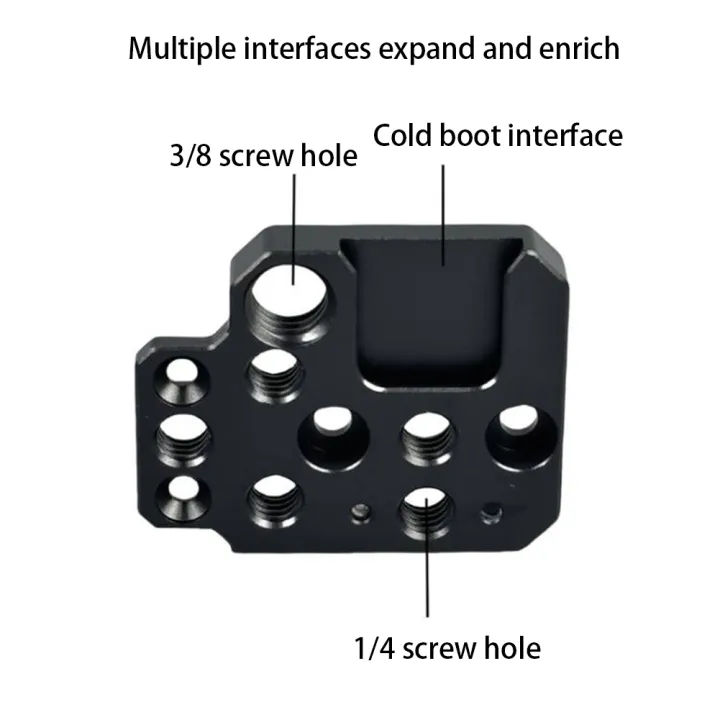 Expansion%20Adapter%20Board%20with%201/4%203/8%20Threaded%20Holes%20Cold%20Shoe%20Mount%20Camera%20Gimbal%20Bracket%20for%20DJI%20Ronin%20RS3/RS2/RSC2/SC/S%20Gimbal%20-%20Image%205