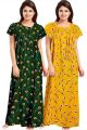 Lawn Nighty for women lawn Printed Mexi Gown Nighty Night Dress For Women's (Free Size). 