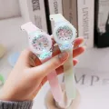 UTHAI C22 Kids's Watch For Cartoon Unicorn Watches Glow at Night Quartz DIGITAL CLOCK Silicone Band Cute Girls Primary School. 