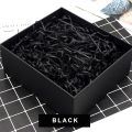 Colorful Shredded Black colour Crinkle Paper Raffia Candy Boxes DIY Gift Box Filling Party Gift Packaging Filler Decor 50 Gram. 