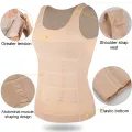 Men Slimming Body Shaper Vest Shirt Abs Abdomen Slim Gym Workout Corset Tummy Control Compression Tank Top Sleeveless Shapewear. 