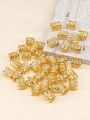 40pcs Gold Dreadlock Locs Accessories For Hair, Hair Jewelry For Braid Hair Rings For Women And Girls, Adjustable Cuffs Braiding. 
