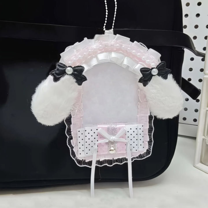 Lace%20Photo%20Card%20Holder%20with%20Hanging%20Chain,%20Available%20in%2010%20Colors%20and%20Styles,%20Plush%20Bunny%20Ears%20Bead%20Chain%20Handmade%20DIY%20Finished%20Product,%20Anime%20Cartoon%20Game%20Character%20Guka%20Card%20Holder,%20Fan%20Club%20Idol%20Support%20Collection%20B8%20Small%20Card%20Holder,%20Polaroid%20Phot...%20-%20Image%203