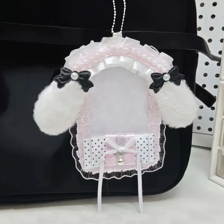 Lace%20Photo%20Card%20Holder%20with%20Hanging%20Chain,%20Available%20in%2010%20Colors%20and%20Styles,%20Plush%20Bunny%20Ears%20Bead%20Chain%20Handmade%20DIY%20Finished%20Product,%20Anime%20Cartoon%20Game%20Character%20Guka%20Card%20Holder,%20Fan%20Club%20Idol%20Support%20Collection%20B8%20Small%20Card%20Holder,%20Polaroid%20Phot...%20-%20Image%203