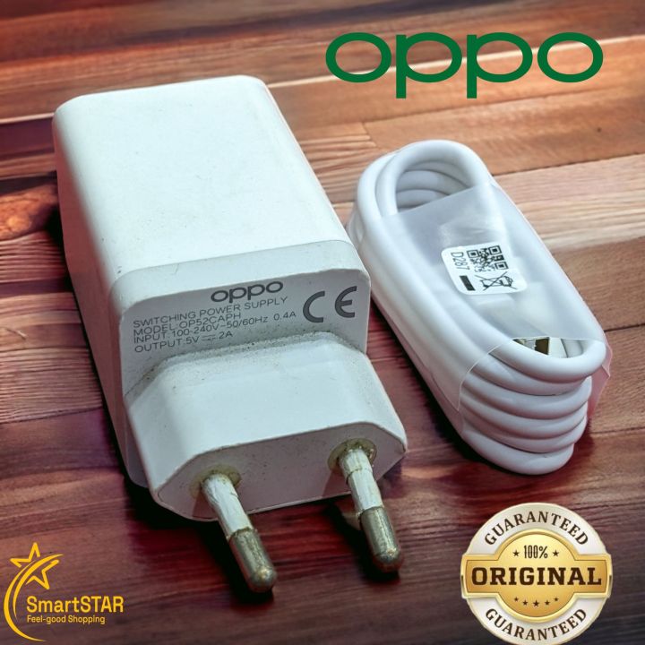 OPPO 10W Original Fast Charger With Micro Usb Data Cable For A5s, A5, A9, A15, A15s, A16, A16e, A16K and more