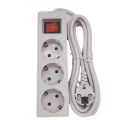 EU KR Power Strip Socket 2000W 13A 3 4 5 Outlets with Master White Electrical Office Sockets with 150cm 200cm Extension Cable. 