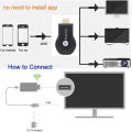 4K 1080P HDMI-compatible TV Stick M2 Plus Wireless WiFi Display TV Dongle Receiver for DLNA Airplay Miracast for AnyCast for IOS.