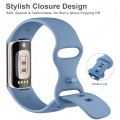 Silicone Strap for Fitbit Charge 5 6 Band Soft Sport Bracelet for Fitbit Charge 5/Charge 6 Correa Replacement Wristband. 