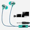 Wired In-ear Earphone In Ear Noise Cancellation Ergonomic Design Stereo Sports Music Headphones For Mobile Phone Everyday Use. 
