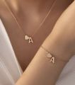 Customized Alphabate Locket with Bracelet. 