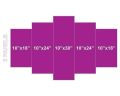 5 piece wood frame and PVC vinyl sheet waterproof colour. 