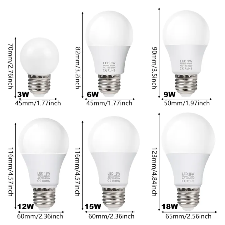 4PACK%20220V%20LED%20Light%20Bulbs%20E27%20Spotlights%20For%20home%20SMD2835%206W%209W%2012W%2015W%2018W%20LED%20Lamp%20Saving%20Cold%20Warm%20White%20Bombilla%20Ampoule%20-%20Image%202