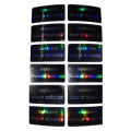 100Pcs Bar code warranty void stickers Dumb silver PET security labels with serial number waterproof tamper proof seal label. 