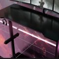Black Gaming Table -  Pc Gaming Table - Laptop Gaming Table - RGB Led Lights on Table - Study Table - Headphones Holder - Wire Management System. 