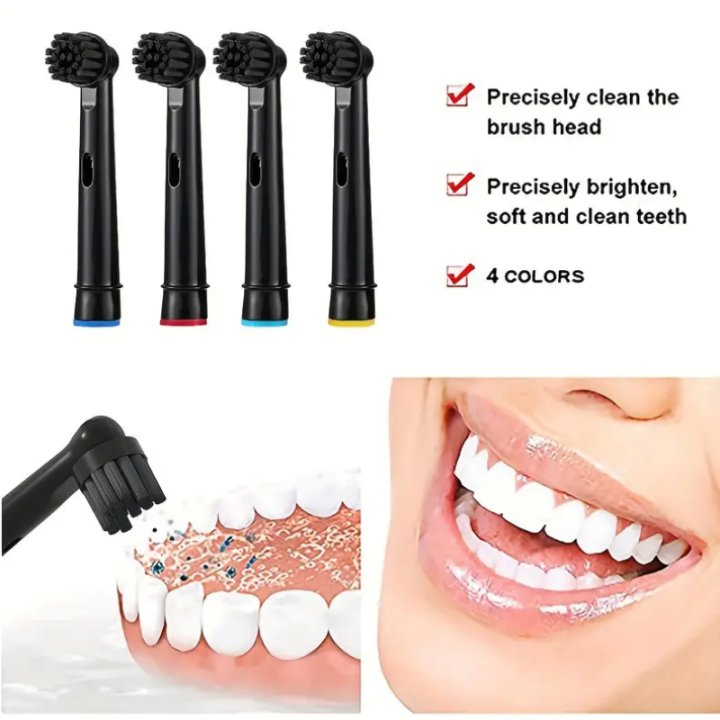 Black%20Bamboo%20Charcoal%20Brush%20Heads%20For%20Oral%20B%20Electric%20Toothbrush%20Advance%20Power/Pro%20Health/Triumph/3D%20Excel/Vitality%20Precision%20-%20Image%205