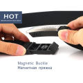 MEDYLA New Nylon Belt Metal Magnetic Buckle Adjustable Belts For Men Military Combat Elastic Belts High Quality Wear-resistant. 