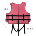 Life Jacket Made from 210D Nylon Oxford Fabric, Light Pink. Size-S for Young Children Can Support a Weight Not Exceeding 30kg.. 