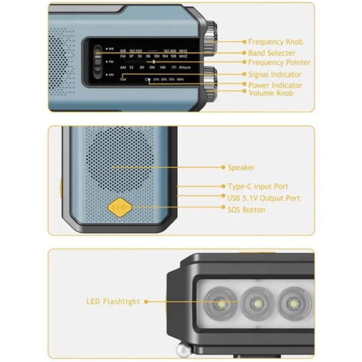 Weather%20Radio%20Emergency%20Multifunctional%20Radio%20FM%20AM%20WB%20Hand%20Crank%20Solar%20USB%20Charging%202000mAh%20Power%20Bank%20LED%20Flashlight%20Torch%20-%20Image%206