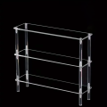 Vertical Acrylic Risers Display Stand Perfume Organizer Display Shelf & Versatile Cupcake Stand Holder for Figures,Dessert.