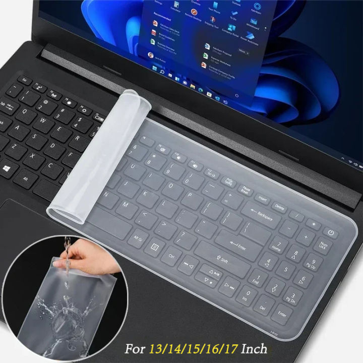 Universal Waterproof Laptop Keyboard Covers Silicone Protective Film 13-14 Inch And 15-17 Inch Transparent Films for MacBook Air